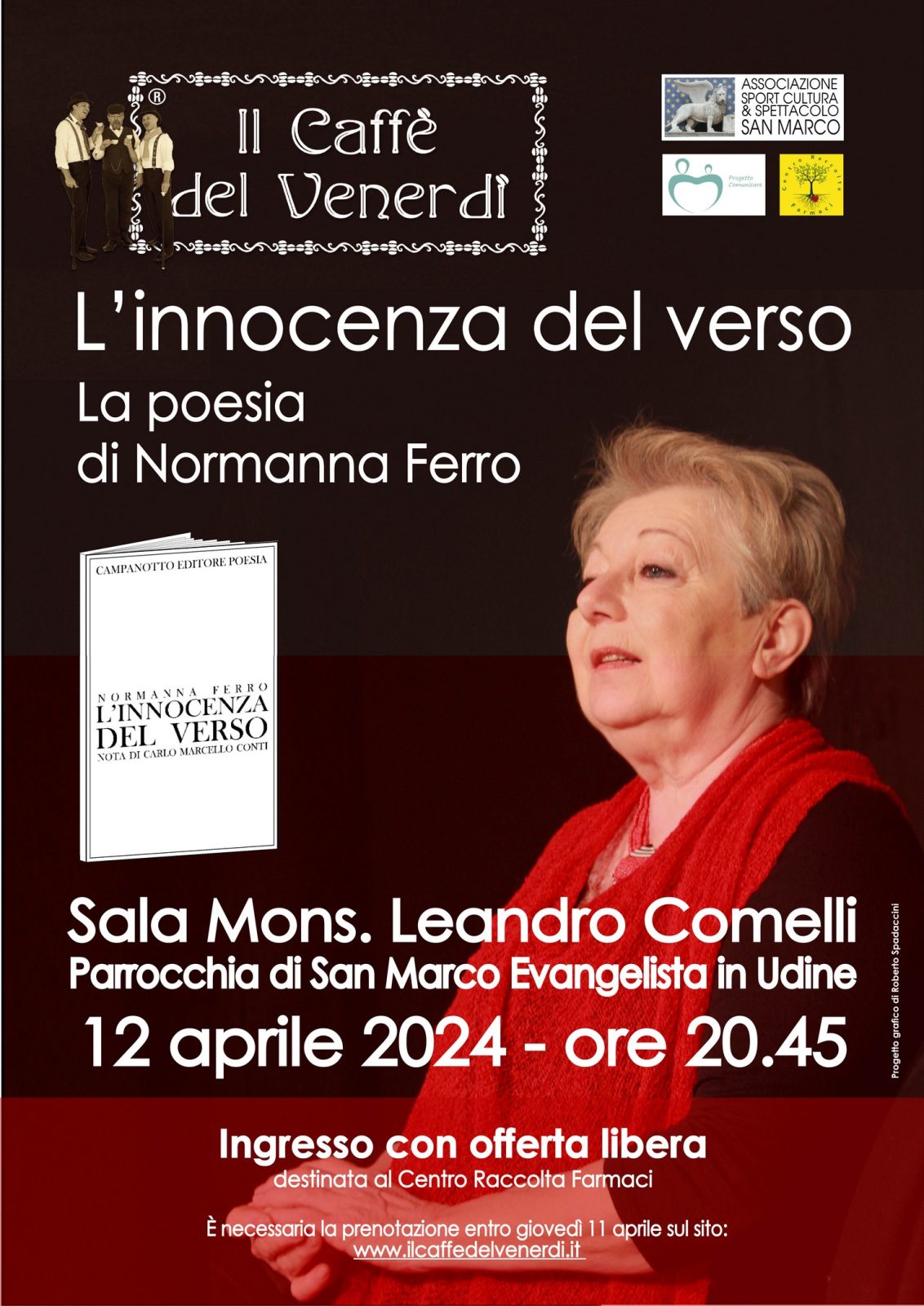 Locandina serata poesia Normanna Ferro - 12.04.2024