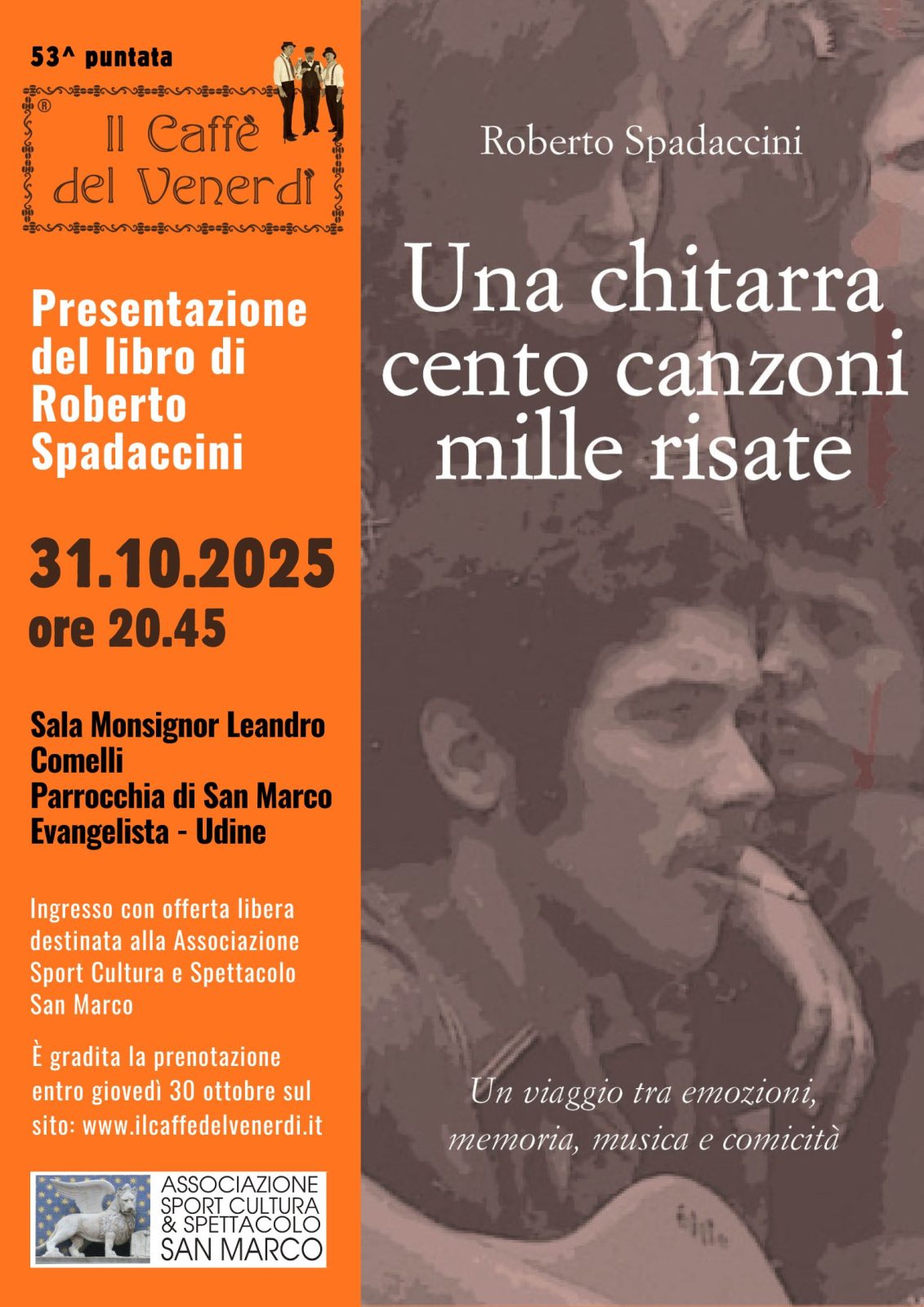 Locandina presentazione libro Roberto Spadaccini
